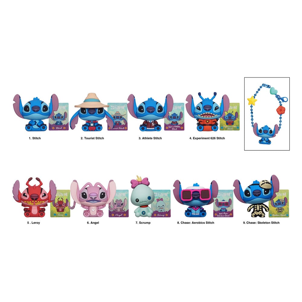 Lilo & Stitch 3D PVC Torba Klipsleri Dikiş Charm Display (24)