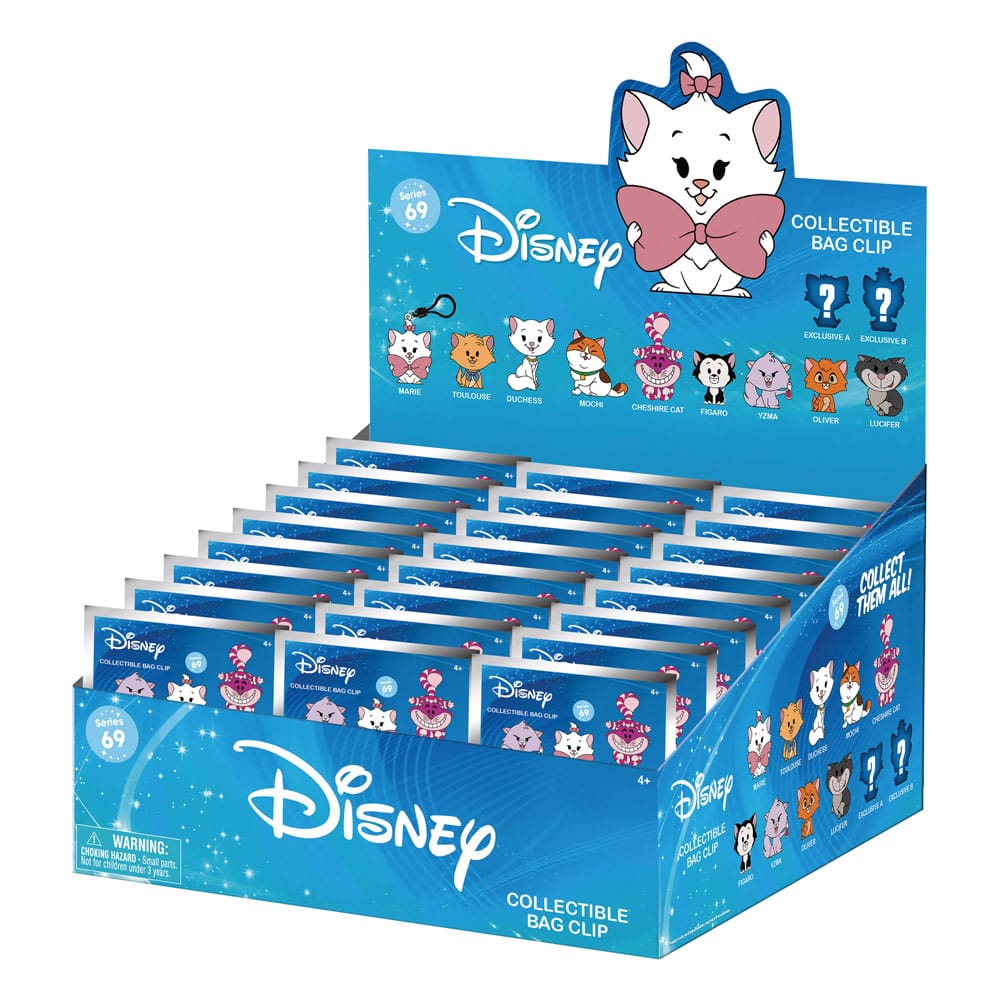 Clip per sacchetti in schiuma 3D Disney Cats Serie 69 Display (24)