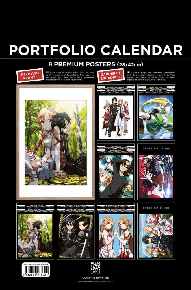 Sword Art Online Portfolio Calendar 2025 *English Version*