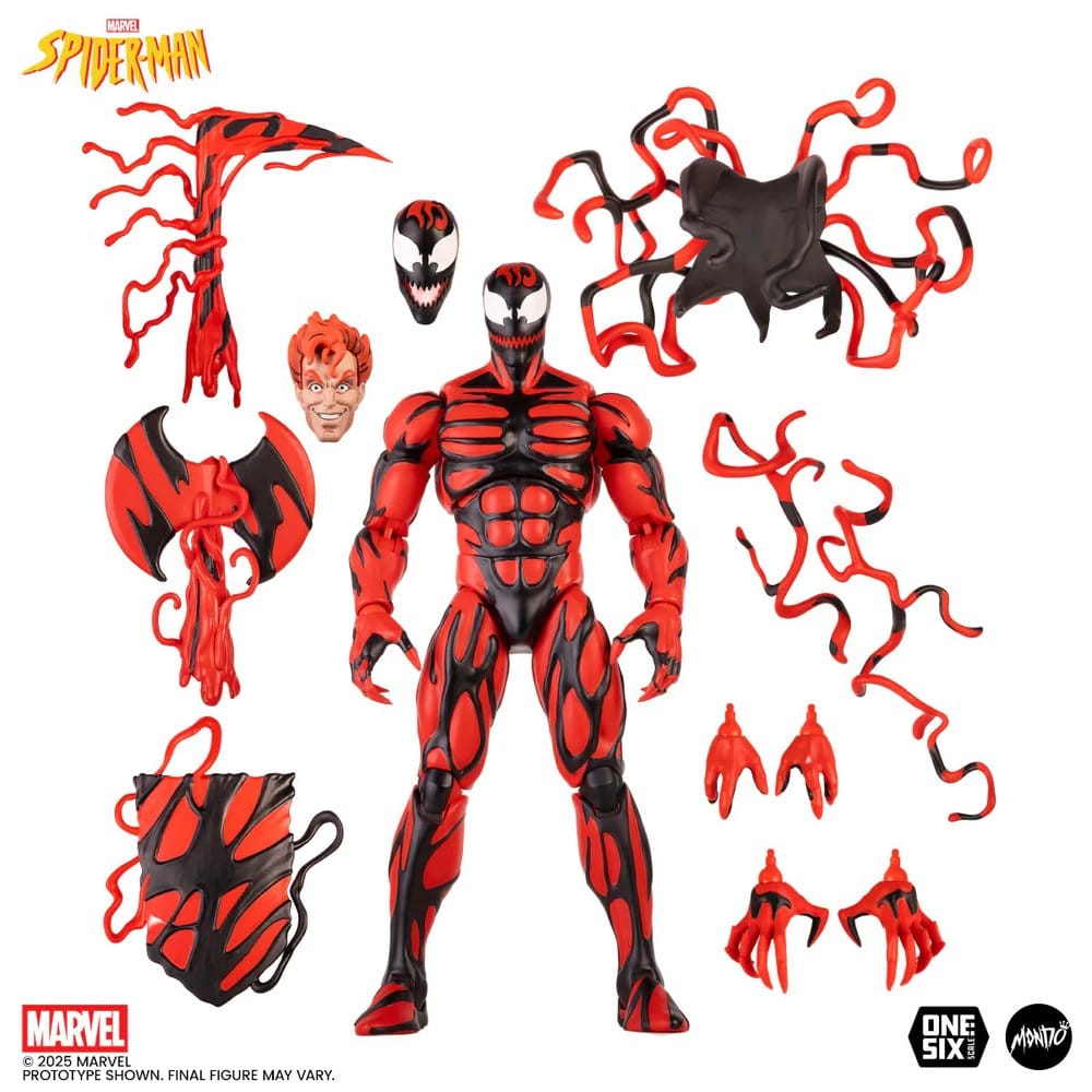 Örümcek Adam: Animasyon Serisi Aksiyon Figürü 1/6 Carnage Regular Edition 30 cm