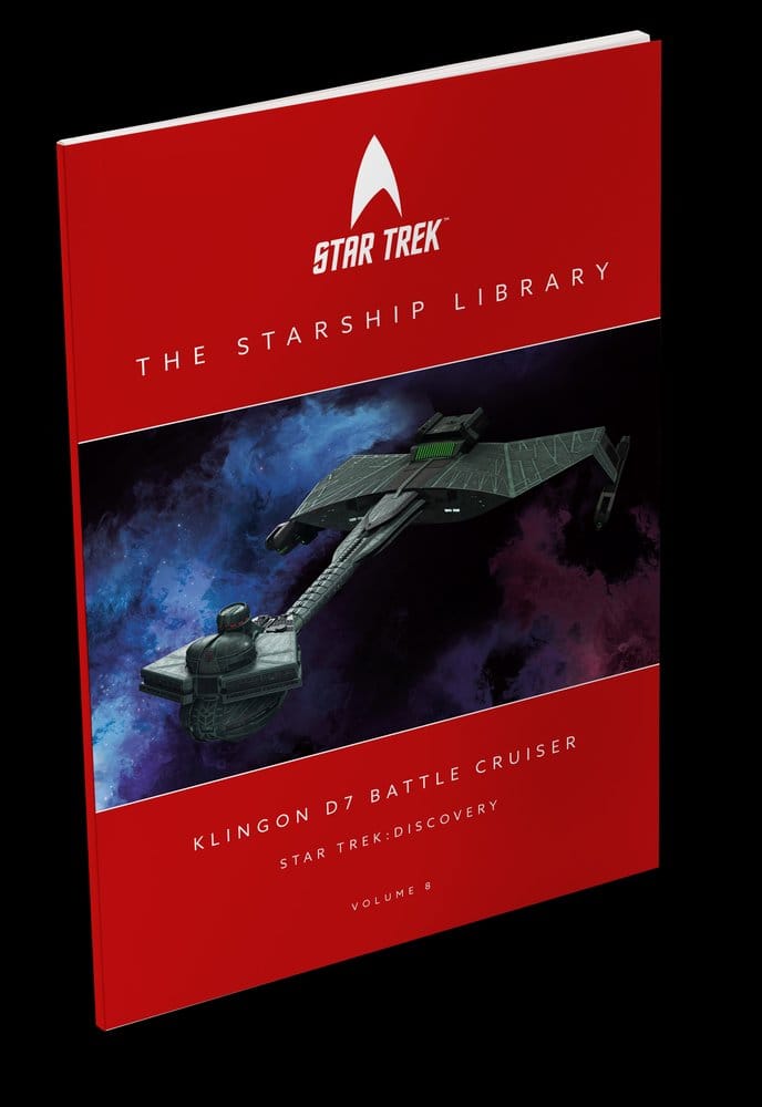 Star Trek Library: Klingonischer D7-Schlachtkreuzer aus Druckguss, 10 cm