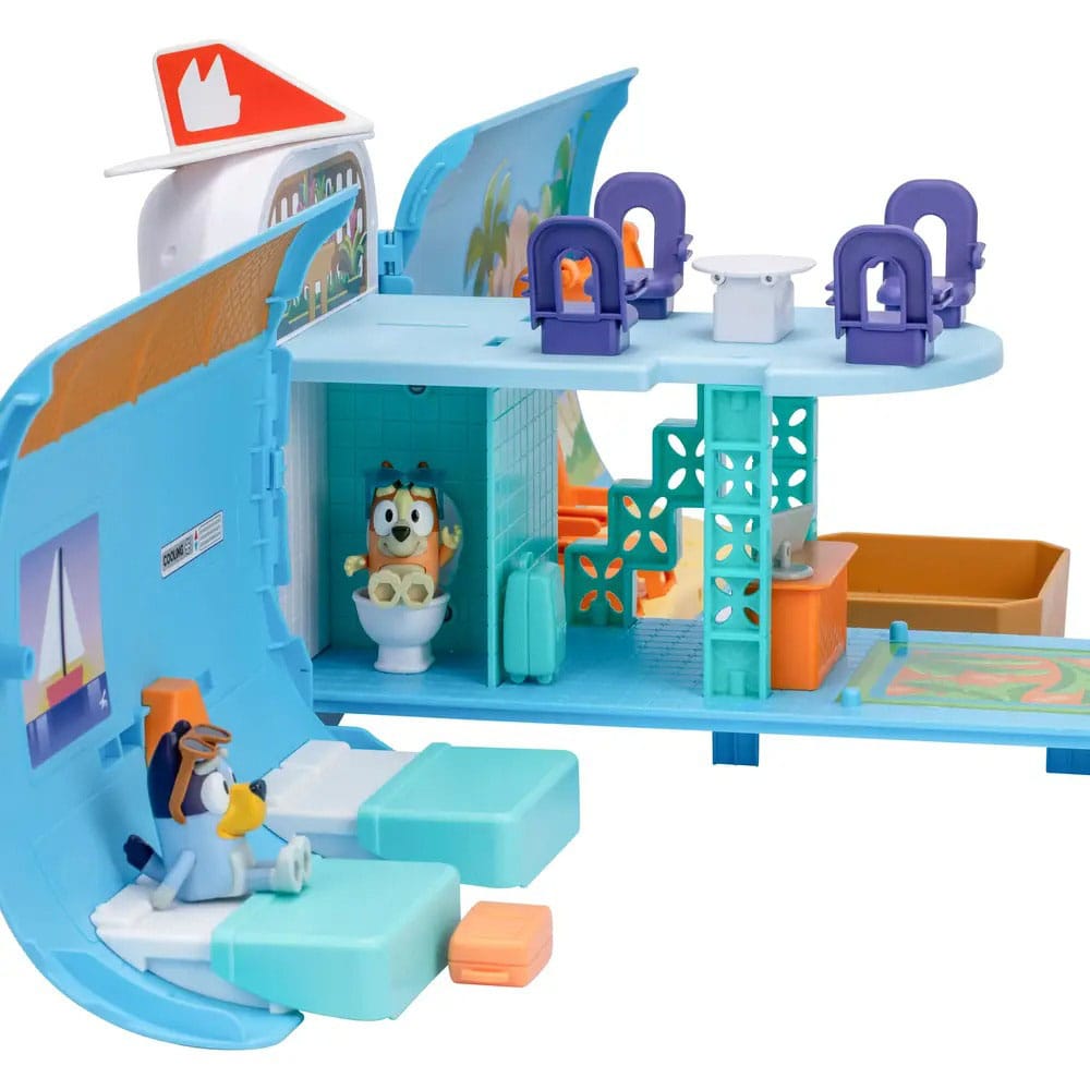 Set da gioco con mini figure Bluey Set 3 in 1 per le vacanze Bluey