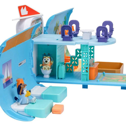 Set da gioco con mini figure Bluey Set 3 in 1 per le vacanze Bluey
