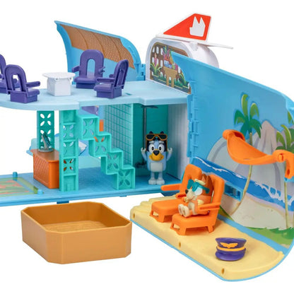 Set da gioco con mini figure Bluey Set 3 in 1 per le vacanze Bluey