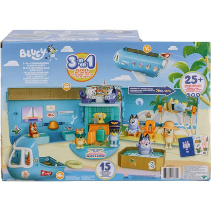 Set da gioco con mini figure Bluey Set 3 in 1 per le vacanze Bluey