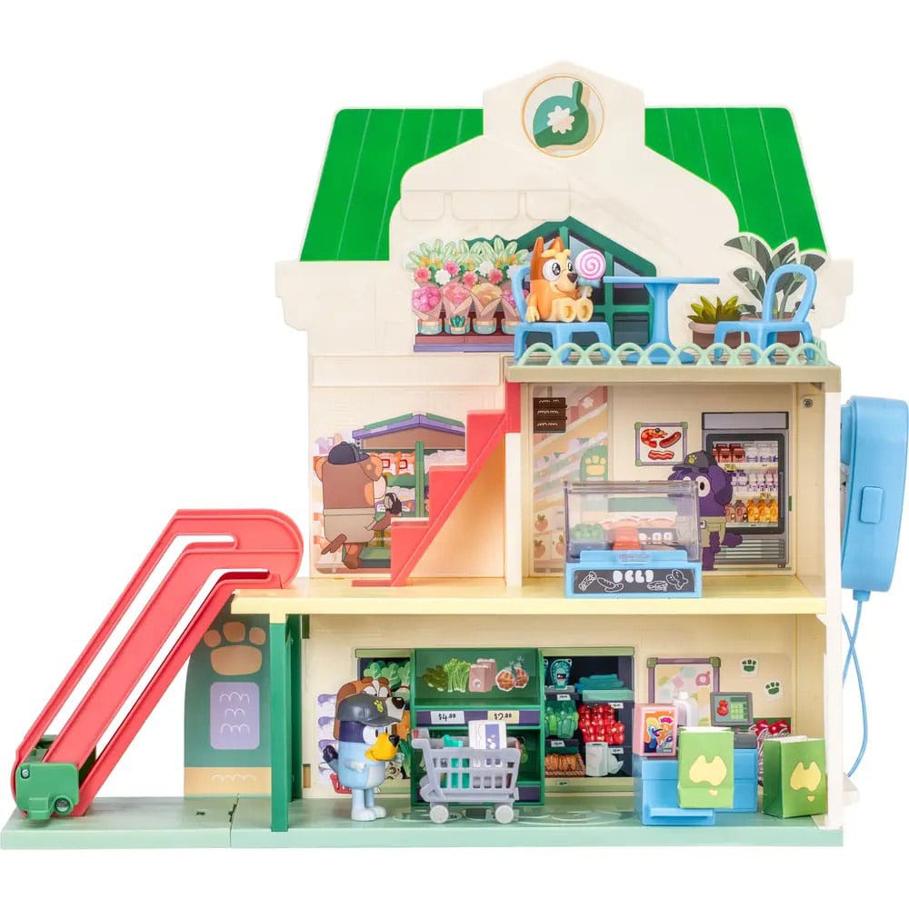 Bluey Mini Figure Playset Bluey Let's Play Chef Supermarket