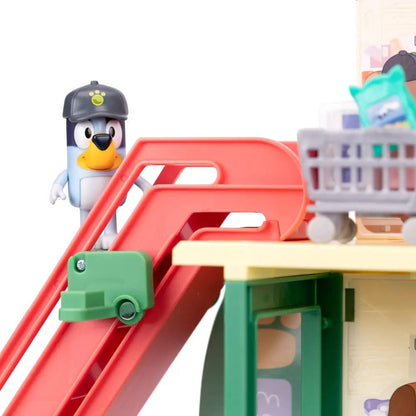 Bluey Mini Figure Playset Bluey Let's Play Chef Supermarket