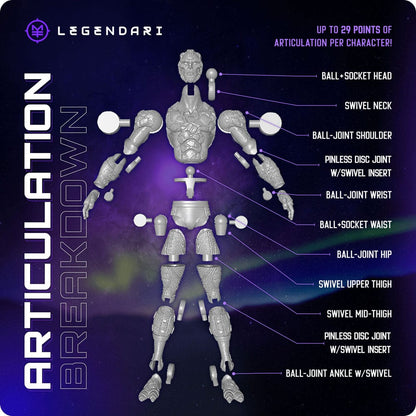 Legendari actionfigur 1/10 arcturus 18 cm