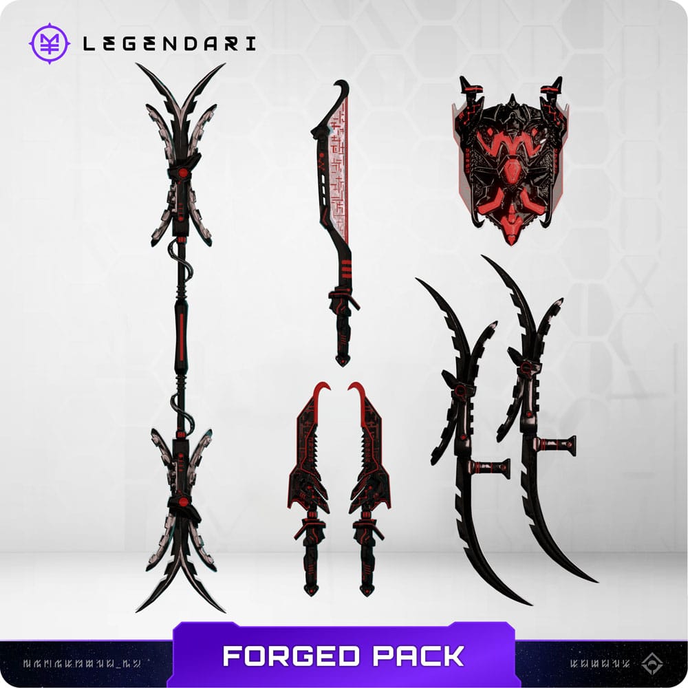 Legendari Accessoire Pack gesmeed wapenpakket