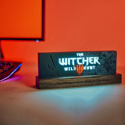 The Witcher LED-Light Wild Hunt Logosu 22 cm