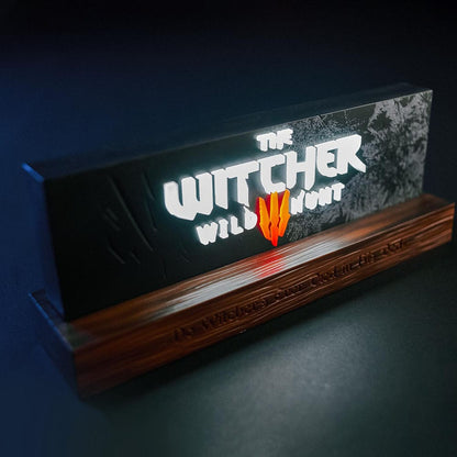 The Witcher LED-Light Wild Hunt Logo 22 cm