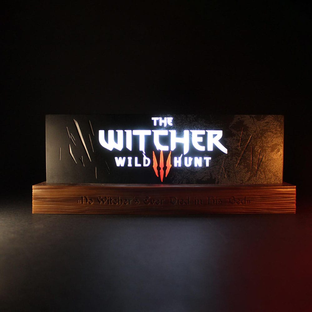 The Witcher LED-Light Wild Hunt Logo 22 cm