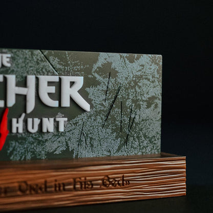 The Witcher LED-Light Wild Hunt Logo 22 cm