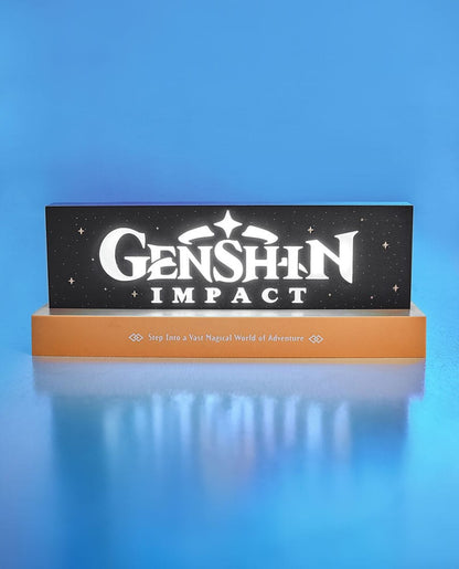 Genshin Impact Led-Light-logotyp 22 cm