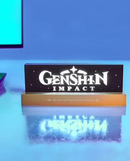 Genshin Impact Led-Light-logotyp 22 cm