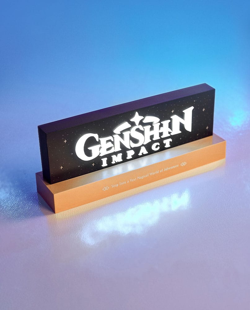 Genshin Impact Led-Light-logotyp 22 cm