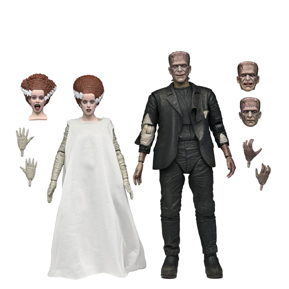 Universal Monsters Actionfiguren 2er-Pack Braut von Frankenstein 90. Jahrestag Das Monster und sein Gefährte 18 cm
