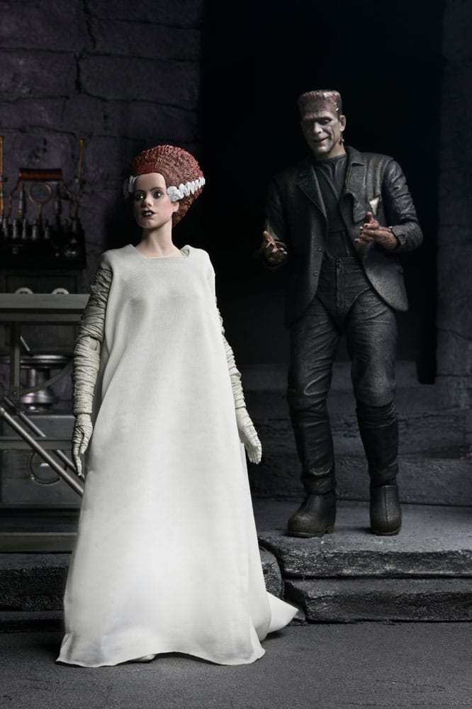 Universal Monsters Actionfiguren 2er-Pack Braut von Frankenstein 90. Jahrestag Das Monster und sein Gefährte 18 cm