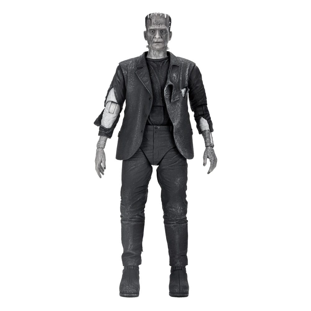 Universal Monsters Action figürü Ultimate Frankenstein'ın Canavarı (Frankenstein Gelini) (B & W) 18 cm