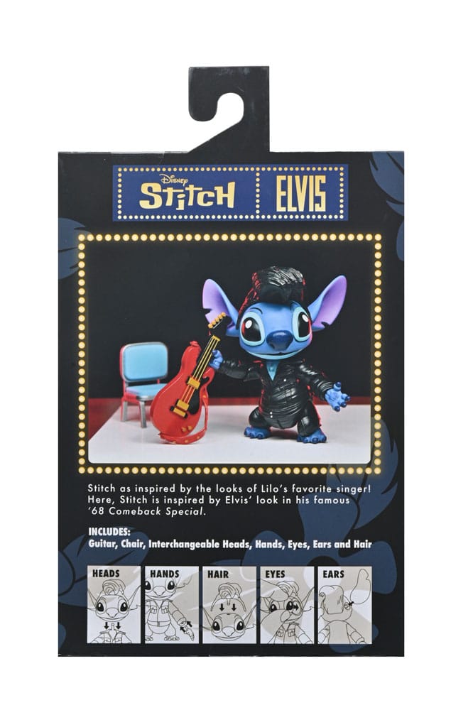 Lilo & Stitch Action Figure Cantante Finale Elvis Stitch 7 cm