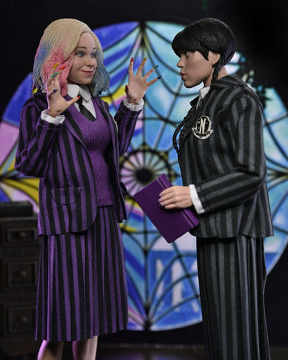 Woensdag-actiefiguren 2-pack Wednesday Addams (Nevermore Uniform) en Enid 20 cm