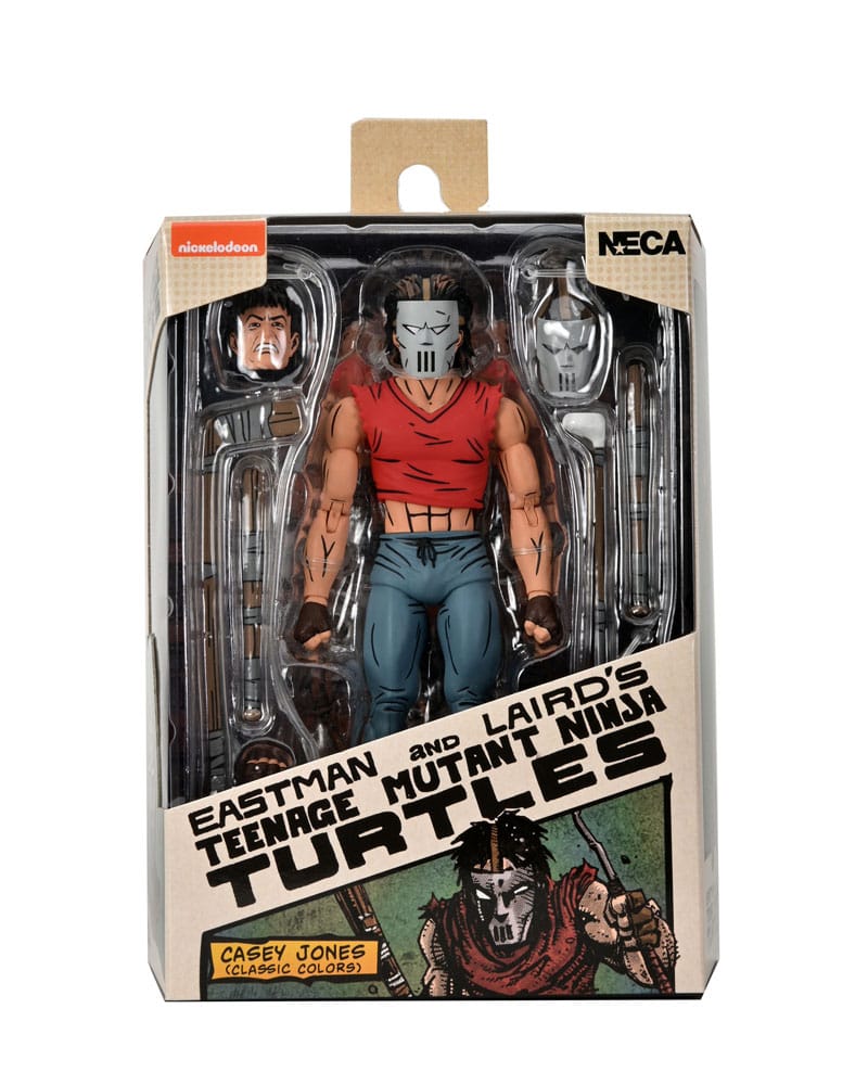 Teenage Mutant Ninja Turtles (Mirage Comics) Actiefiguur Casey Jones in rood shirt 18 cm