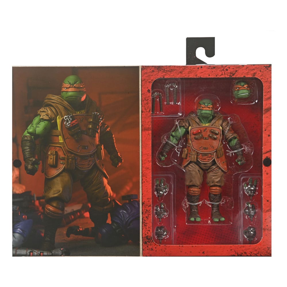 Teenage Mutant Ninja Turtles (Son Ronin) Aksiyon Figürü Ultimate Flashback Michelangelo 18 cm