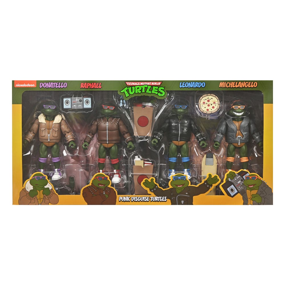 Teenage Mutant Ninja Turtles (Karikatür) Aksiyon Figürleri 4 Pack Punk Turtles 18 cm