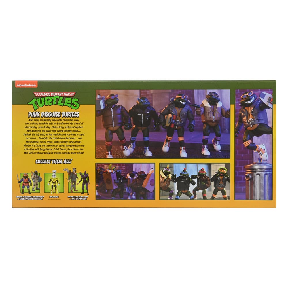 Tinejdžerski mutant ninja kornjače (crtić) Akcijske figure 4-pakete punk kornjače 18 cm