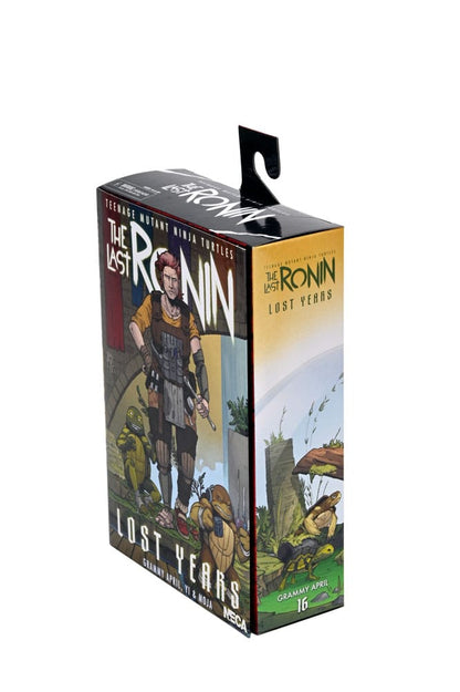 Figura de acción de Las Tortugas Ninja (The Last Ronin The Lost Years) Grammy April con Baby Yi y Moja 18 cm