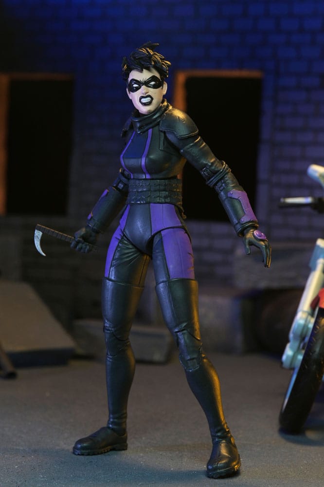 Teenage Mutant Ninja Turtles (Son Ronin Kayıp Yıllar) Aksiyon Figürü Casey Marie, Son Ronin Motosikletli 18 cm