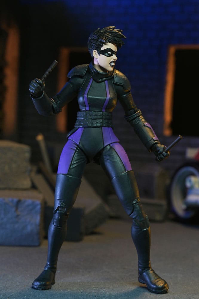 Teenage Mutant Ninja Turtles (The Last Ronin The Lost Years) Action Figure Casey Marie con Last Ronin Motorcycle 18 cm