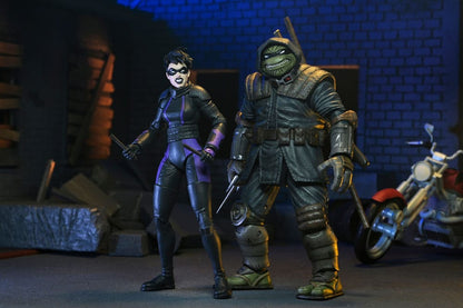 Teenage Mutant Ninja Turtles (The Last Ronin The Lost Years) Actiefiguur Casey Marie met Last Ronin Motorcycle 18 cm