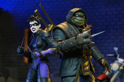 Teenage Mutant Ninja Turtles (The Last Ronin The Lost Years) Actiefiguur Casey Marie met Last Ronin Motorcycle 18 cm
