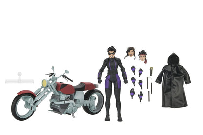 Teenage Mutant Ninja Turtles (Son Ronin Kayıp Yıllar) Aksiyon Figürü Casey Marie, Son Ronin Motosikletli 18 cm