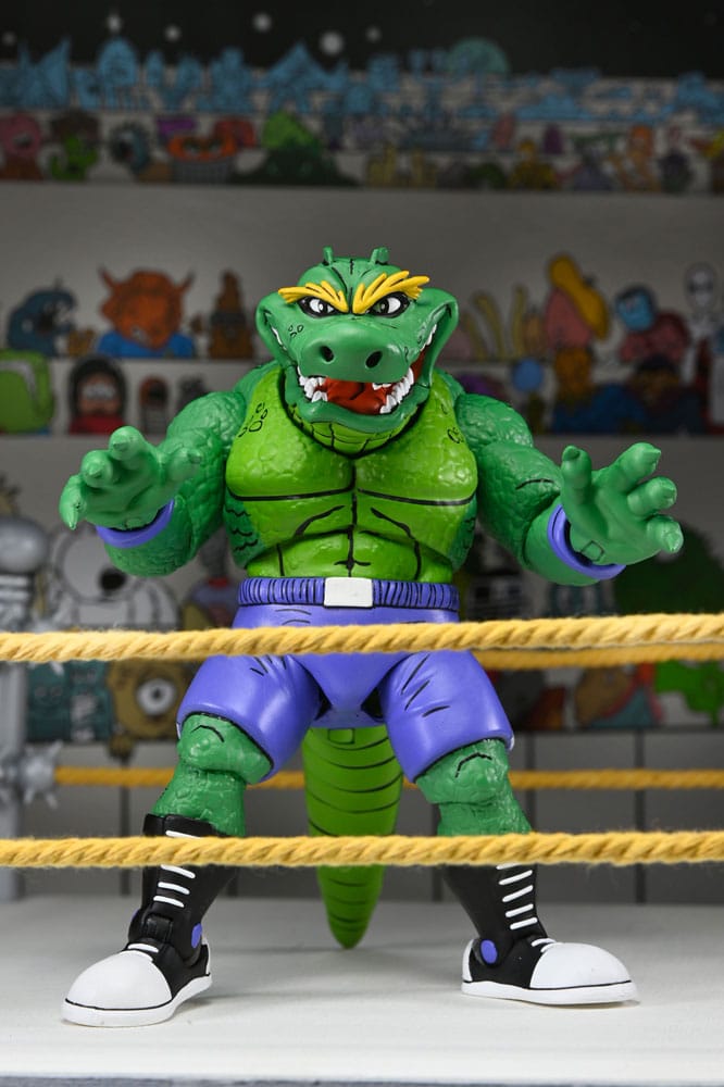 Teenage Mutant Ninja Turtles (Archie Comics) Actie Figuur Stomp Wrestling Leatherhead 18 cm