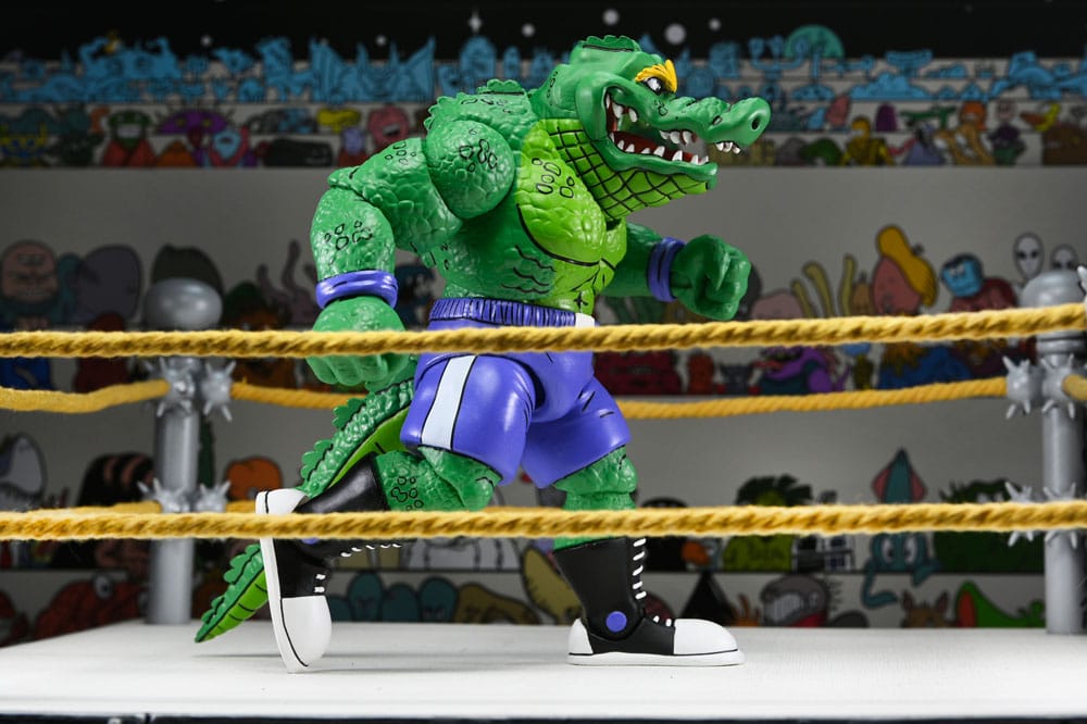 Teenage Mutant Ninja Turtles (Archie Comics) Actie Figuur Stomp Wrestling Leatherhead 18 cm