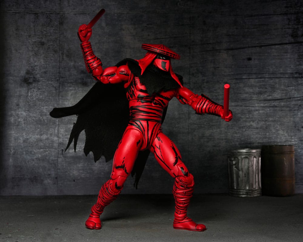 Teenage Mutant Ninja Turtles (Mirage Comics) Figurine Action Assassin aux Pieds Rouge et Noir 18 cm
