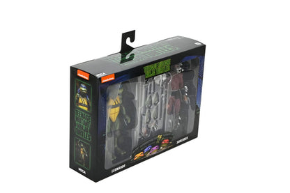 Teenage Mutant Ninja Turtles (film del 1990) Action Figure sul tetto Battle Shredder vs Leo 18 cm