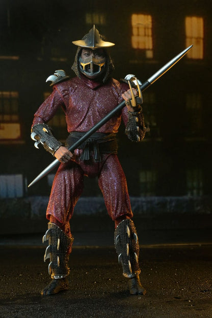 Teenage Mutant Ninja Turtles (film del 1990) Action Figure sul tetto Battle Shredder vs Leo 18 cm