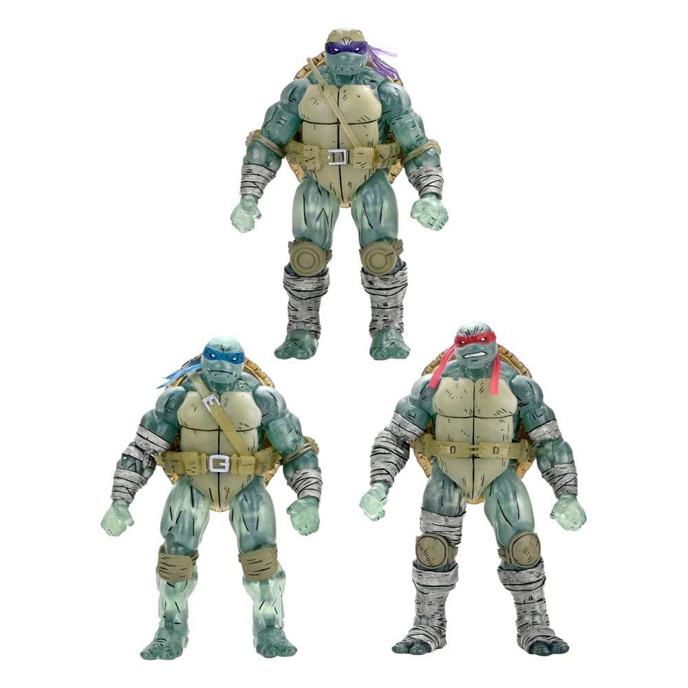 Teenage Mutant Ninja Turtles (Son Ronin) Aksiyon Figürü 3'lü Paket Hayalet Kardeşler 18 cm