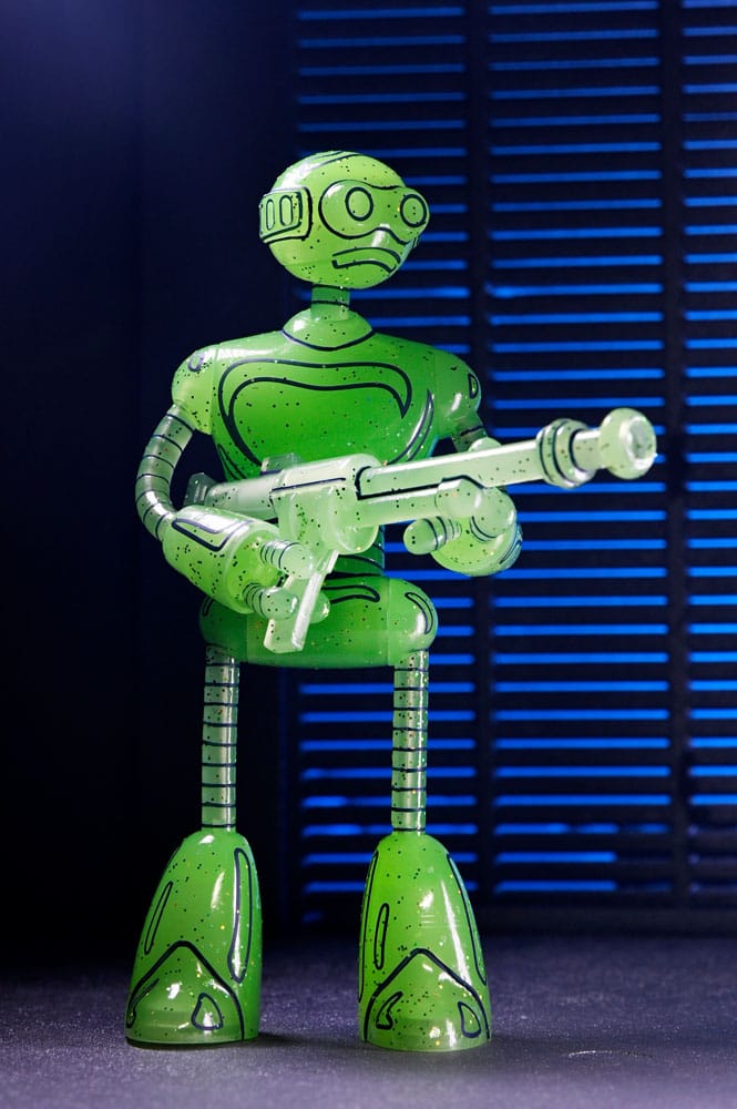 Teenage Mutant Ninja Turtles (Mirage Comics) Action Figure Transmat Fugitoid GID 18 cm