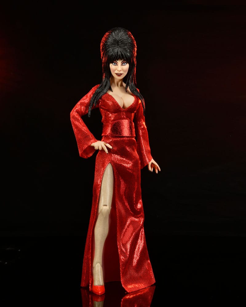 Elvira, Mistress of the Dark Clothed Action Figure Red, Fright, and Boo 20 cm