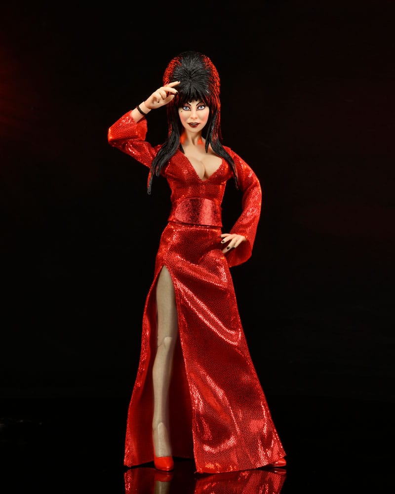 Elvira, Mistress of the Dark Clothed Action Figure Red, Fright, and Boo 20 cm