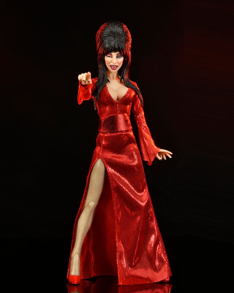 Elvira, Mistress of the Dark Clothed Action Figure Red, Fright, and Boo 20 cm