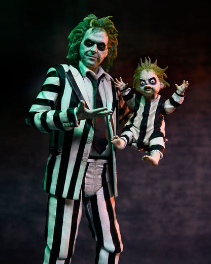 Beetlejuice Beetlejuice Action Figure 7 Scale Ultimate Striped Suit Beetlejuice 18 cm