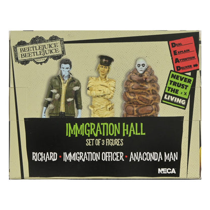 Beetlejuice Beetlejuice Figura 3 pacchetto Immigration Hall 1 10 cm