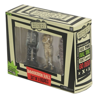 Beetlejuice Beetlejuice Figura 3 pacchetto Immigration Hall 1 10 cm