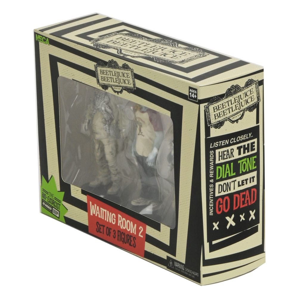Beetlejuice Beetlejuice Figur 3-Pack Wait Room 2 10 cm