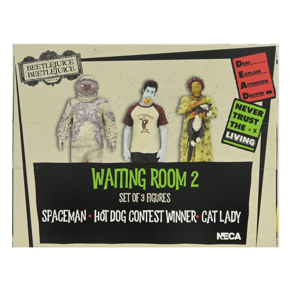 Beetlejuice Beetlejuice Figur 3-Pack Wait Room 2 10 cm